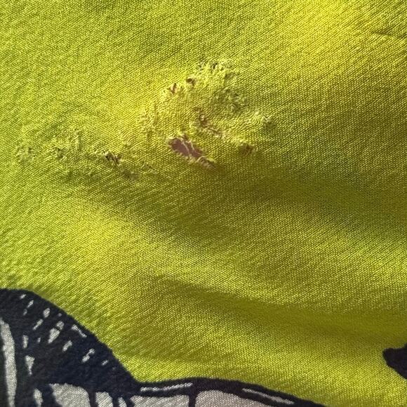 Trina Turk Keyhole Neckline Silk Long Bell Sleeve Shift Dress Women No Tag Green - Picture 11 of 14